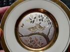 The Art Of Chokin 24k Gold Edged Decorative Plate bird, Flower & butterfly Japan — photo 2