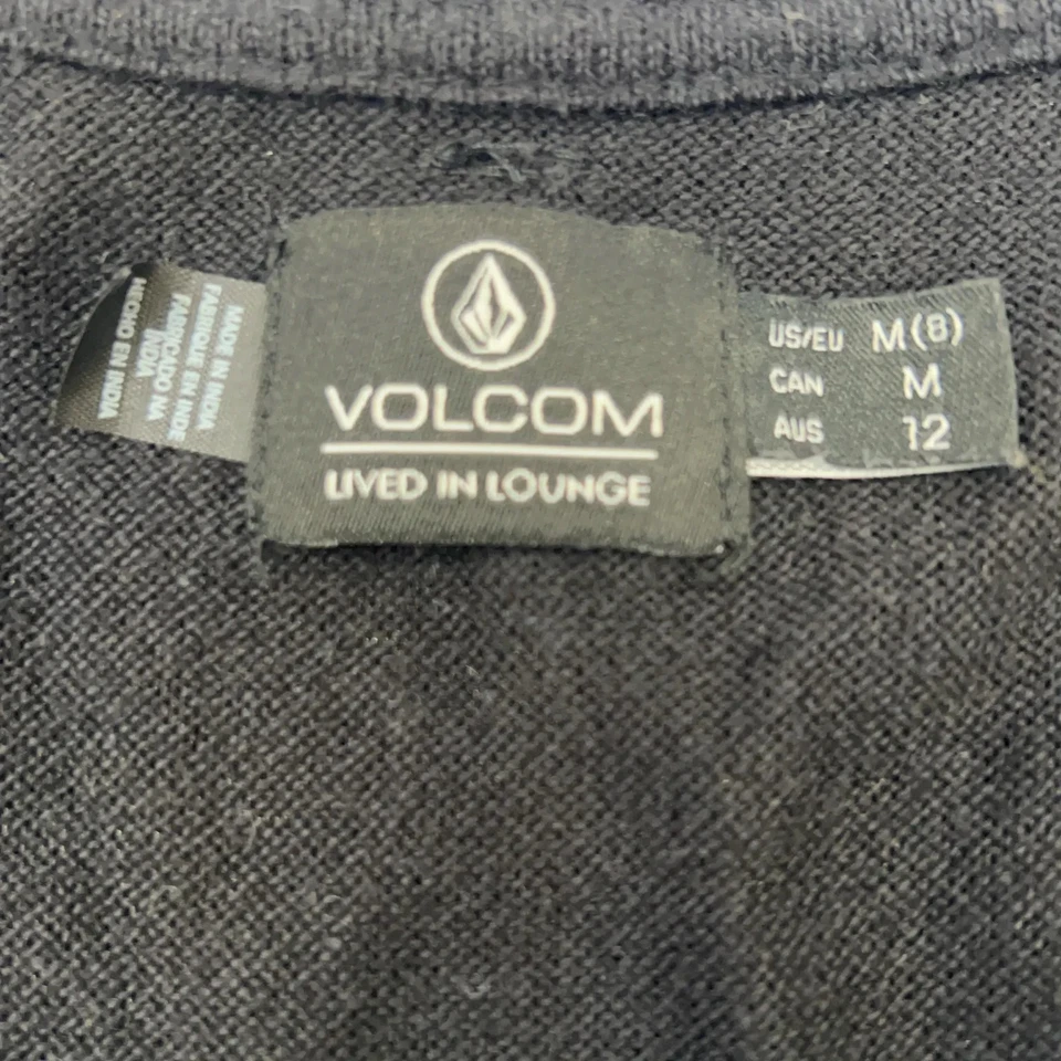 Volcom, Jumpsuit, Größe: M, Schwarz, Baumwolle/Elasthan/Viskose, Einfarbig #Abv - Bild 3 von 4