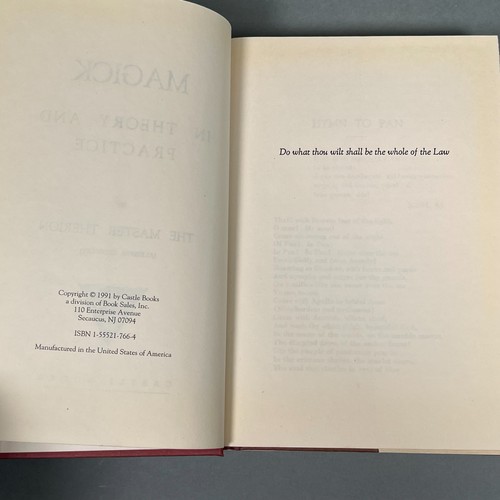 Magick in Theory and Practice HCDJ Aleister Crowley Occult Spirituality VTG 1991 - Picture 9 of 18