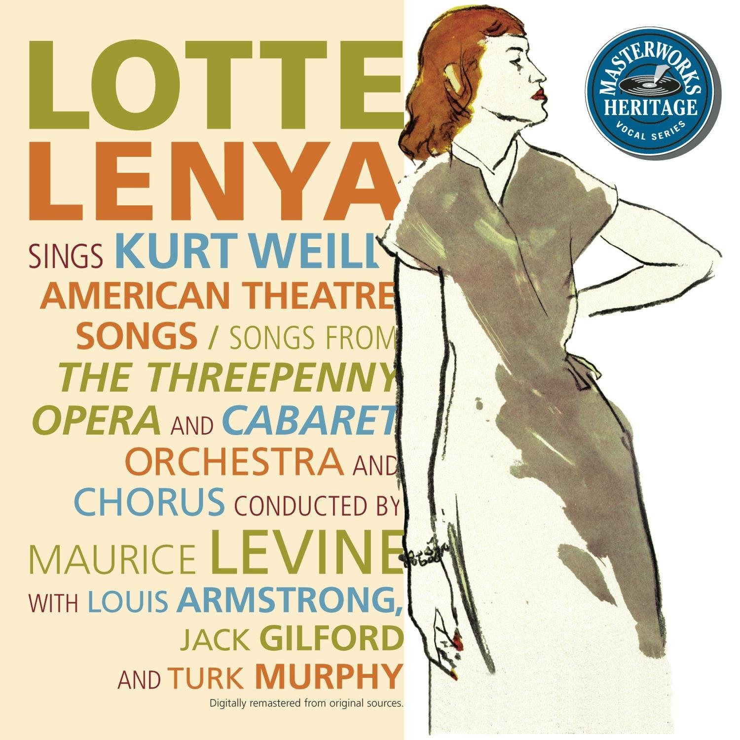 Lotte Lenya Sings Kurt Weill / Levine, Lenya, Armstrong, Gi... [CD] [GOOD Cond.]
