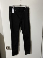 Simply Vera Vera Wang Mid-Rise Shaping Denim Leggings Black, Size M Pockets New