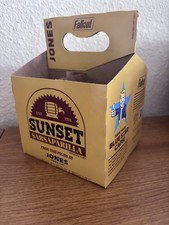 Jones Soda Fallout Sunset Sarsaparilla Card Bottle Carrier VGC