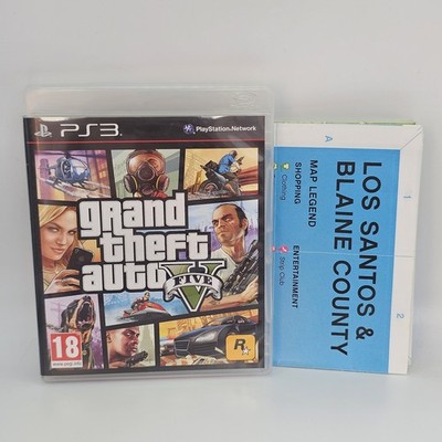 Grand Theft Auto V GTA V Spiel Disc, Hülle & Karte für PlayStation 3 PS3 | Kostenloser Versand