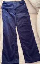 Talbots Size 8 Straight Leg Pant Navy Corduroy- never worn, hemmed