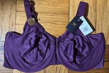 40H - WACOAL Perfect Primer Full Figure Underwire Bra, Italian Plum, New