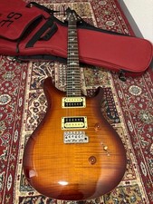 PRS SE Custom24 Chitarra Elettrica TB Sunburst, Custodia Morbida, Tremolo
