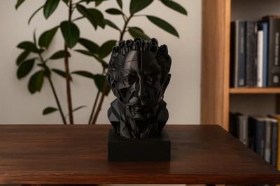 Dali Büste im Kubismus-Stil   geometrische Deko-Skulptur, 3D-Druck, 34 Farben