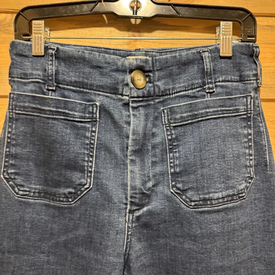 Maeve by Anthropologie Women's the Colette Cropped Wide Leg Jean SZ 28(28x24) - Image 2 of 4