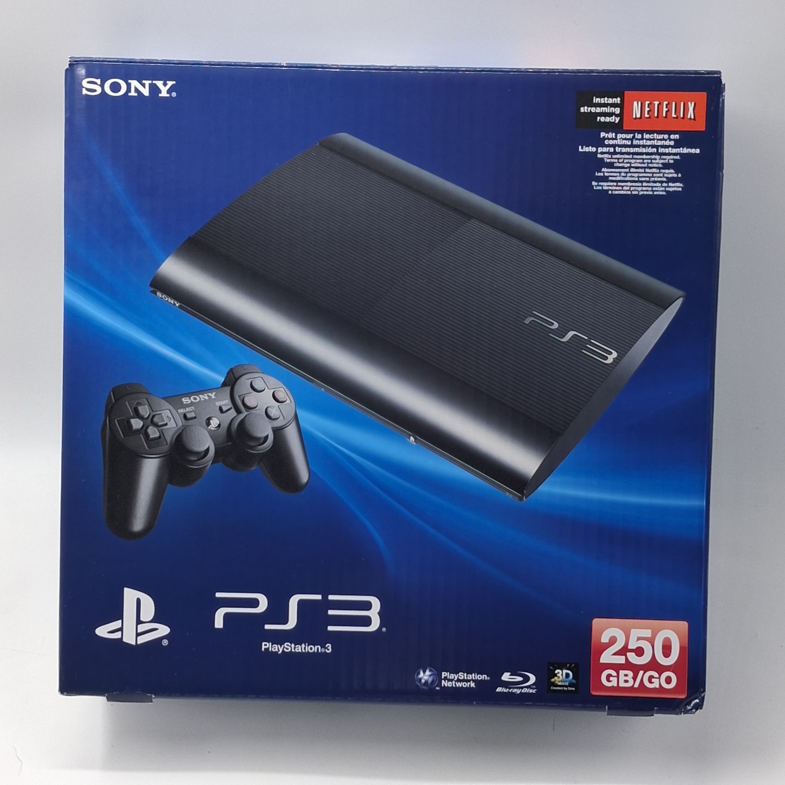 PS3 Slim 250GB Console Box Only Sony Playstation 3 Box With Inserts No Console 