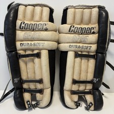 VTG Cooper GP65 Dura Soft Leather Goalie Pads 25” Used For Display READ