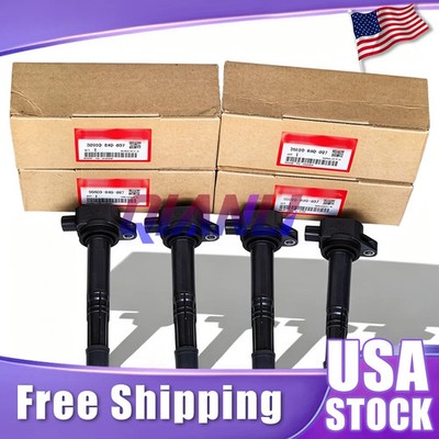 4X Ignition Coil OEM For Honda Accord CR-V Civic Acura TSX ILX 2.4 UF602 DENSO