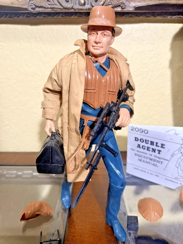 Vintage Marx Johnny West Mike Hazard Double Agent The Master of Disguise Figure