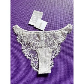 $245 La Perla Lace Panties Exotique Briefs White Size US M Womens Underwear 
