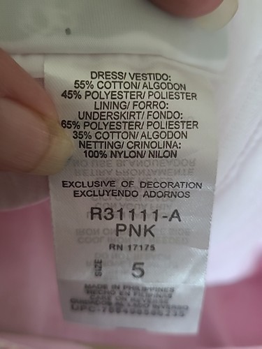 Bonnie Jean Girls Size 5 PINK DETAILED CHECKED EYELIT & EMBROIDERED SUMMER Dress - Picture 10 of 13
