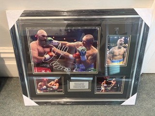 Oleksandr Usyk Signed Boxing Photographs with COA Framed Display 2000s