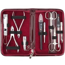 - brand quality 10 piece manicure pedicure grooming kit set for professional ...