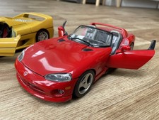 Burago 1:18 Dodge Viper GTE 1992 Diecast Model Car Red