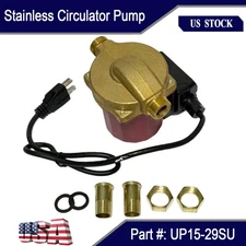 New Circulator Pump w/ Line Cord 1-1/4" Union 1/8 HP 115V 60HZ UP15-29SU