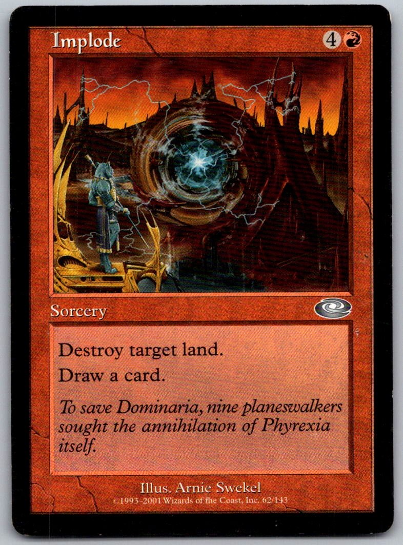 Implode 62 Uncommon Planeshift Magic: The Gathering Lightly Played