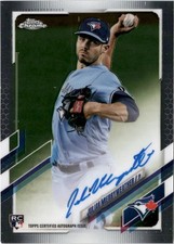 2021 Topps Chrome Julian Merryweather #RA-JM Rookie Autograph Blue Jays RC
