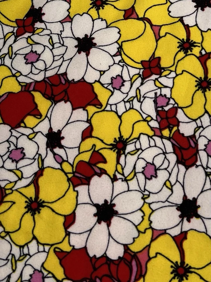 Leggings LuLaRoe TC2 Alto Curvilíneo 2 Otoño Otoño Floral AMARILLO Colorido Calce Elástico Foto 2 de 4