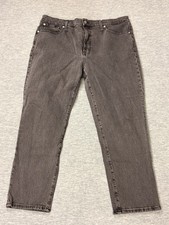 Madewell The Perfect Vintage Jeans Womens 33 Black Wide Leg Stretch High Rise