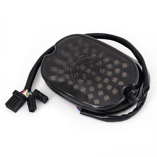 LED Tail Light Brake Turn Signal Fit for Harley Touring Softail Sportster Smoked - Picture 7 of 11