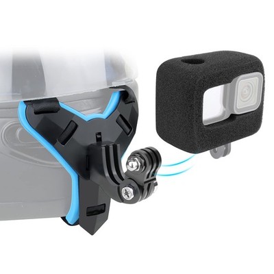 Helmet Mount with Windshield for GoPro Hero 13 12 11 10 9, Motorcycle Helmet ...