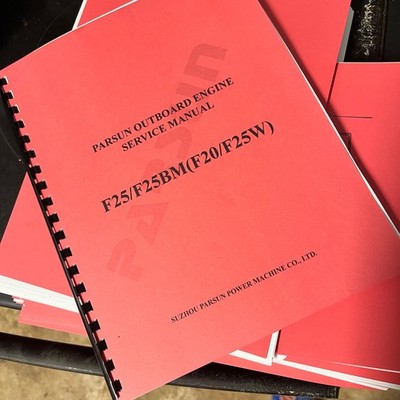 PARSUN  OUTBOARD F25/F25BM 20/25W OR F40/30 EFI SERVICE MANUAL ABOUT 100 PAGES