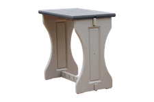 Leisure Accents Double Bar - Deep Grey/Warm Grey - Durable & Easy Assembly