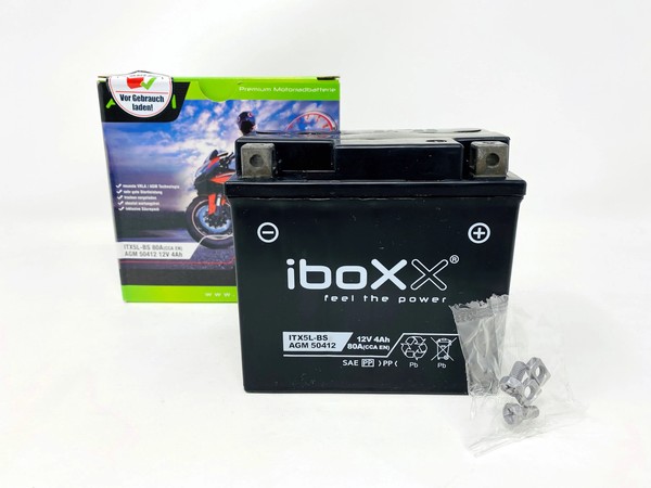 Motorrad Batterie YTX5L-BS FüR AGM 12V FüR Keeway Hurricane 50, Bj. 2007-2015-image