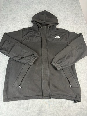 The North Face Hoodie Jacket XL Black Full Zip Fleece Hybrid 2010