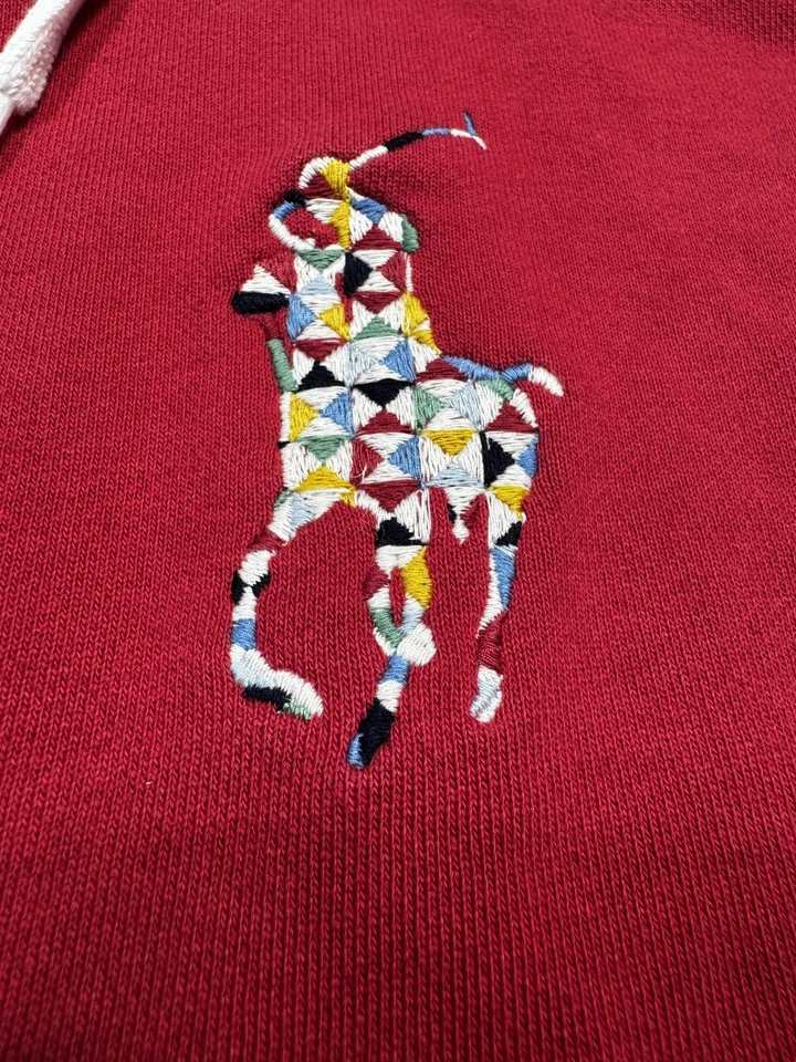 Polo Ralph Lauren Mujer Magenta Talla M Sudadera con Capucha Edición Limitada Orgullo Polo Pony Foto 2 de 4