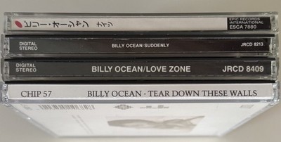 Billy Ocean 4 CD lot early pressings Japan, UK - Nights, Suddenly, Love Zone etc