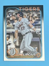 2024 Topps Chrome Base #227 Andre Lipcius Detroit Tigers RC ROOKIE