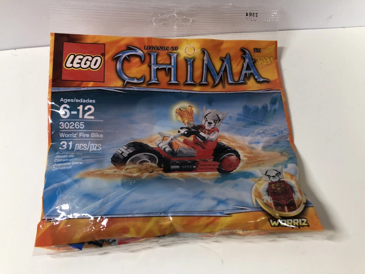 LEGO LEGENDS OF CHIMA WORRIZ FIRE BIKE 30265 BRAND NEW eBay