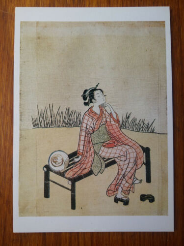 HARUNOBU BEaute prenant le frais estampe japonaise  carte postale postcard  - Bild 1 von 1