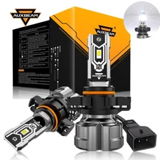 AUXBEAM H16 5202 50W 12000LM LED Fog Light Bulbs Driving DRL Lamps 6500K Fanless