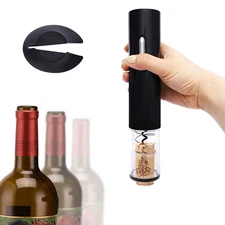 Electric Wine Opener Automatic Wine Bottle Corkscrew Opener with Foil Cutter