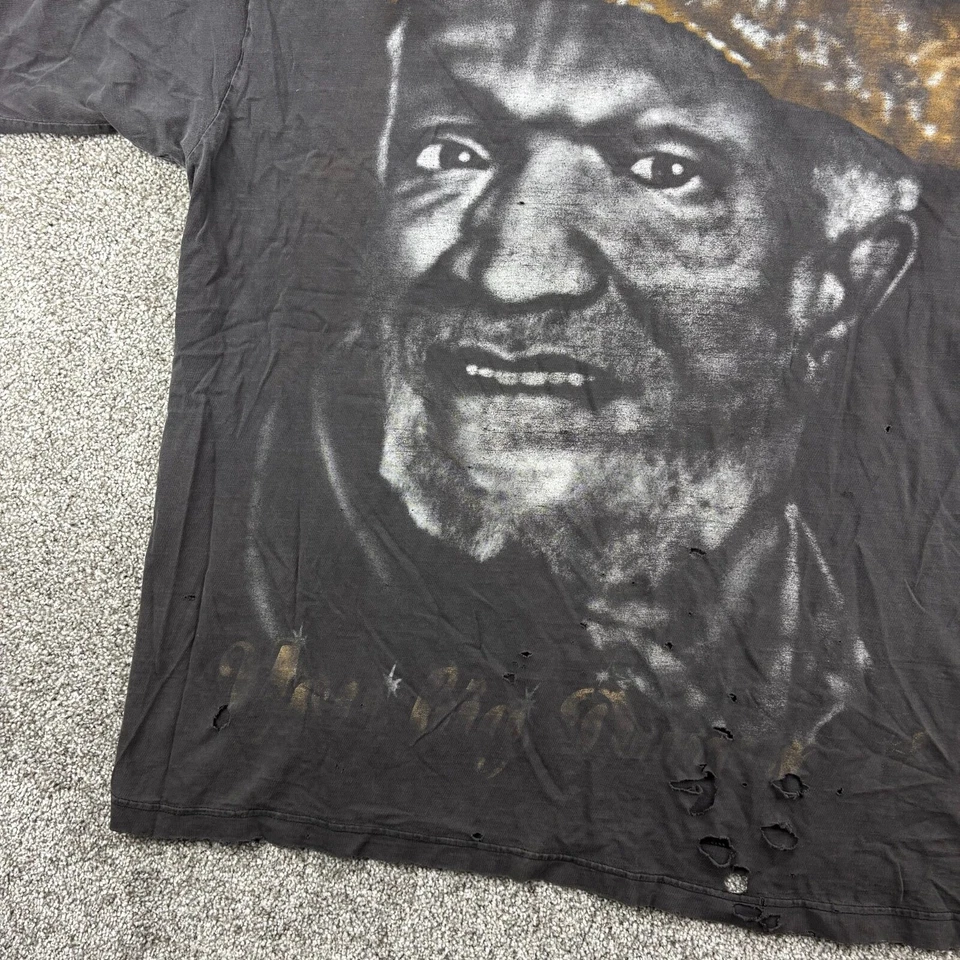 Винтажная мужская рубашка Fred Sanford 4XL черная You Big Dummy Redd Foxx актер смешная - Изображение 3 из 4