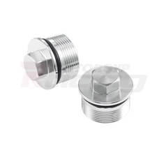 2xPreload Fork Tube Top Cap Bolts For Honda CBR450SR 1989-1994 GB400 GB500 35mm