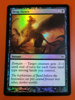conflux mtg card Magic: The Gathering - Fusion Elemental Reveal those cards and put them into your hand 1x Drag Down | FOIL