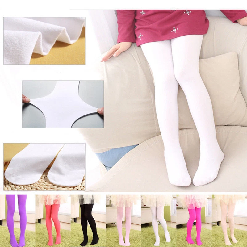 Student Children Kids Girl Dance Socks Ballet Tights Baby Pantyhose Candy Color - Image 2 of 4