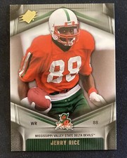 JERRY RICE  MISSISSIPPI DELTA DEVILS 2012 UPPER DECK SPX CARD #26 