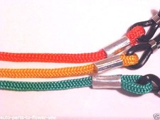 ONE-RED ONE-GREEN ONE-YELLOW  EYE GLASS SAFETY 22" NYLON CORD NECK STRAP HOLDER