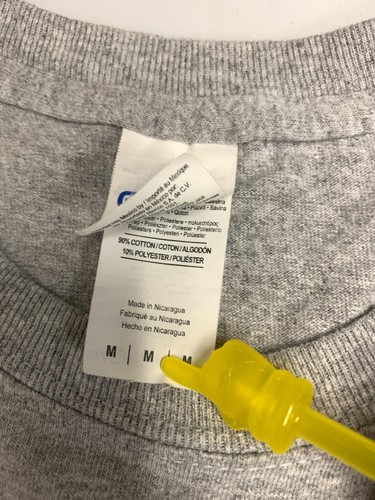 T-shirt calcio uomo scuola superiore De La Salle taglia media grigia Concord CA Spartans - Foto 7 di 8