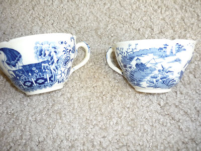 SET OF 2 VINTAGE CUPS/COALPORT/ ENGLAND/ 'FISHERMAN' PATTERN | eBay