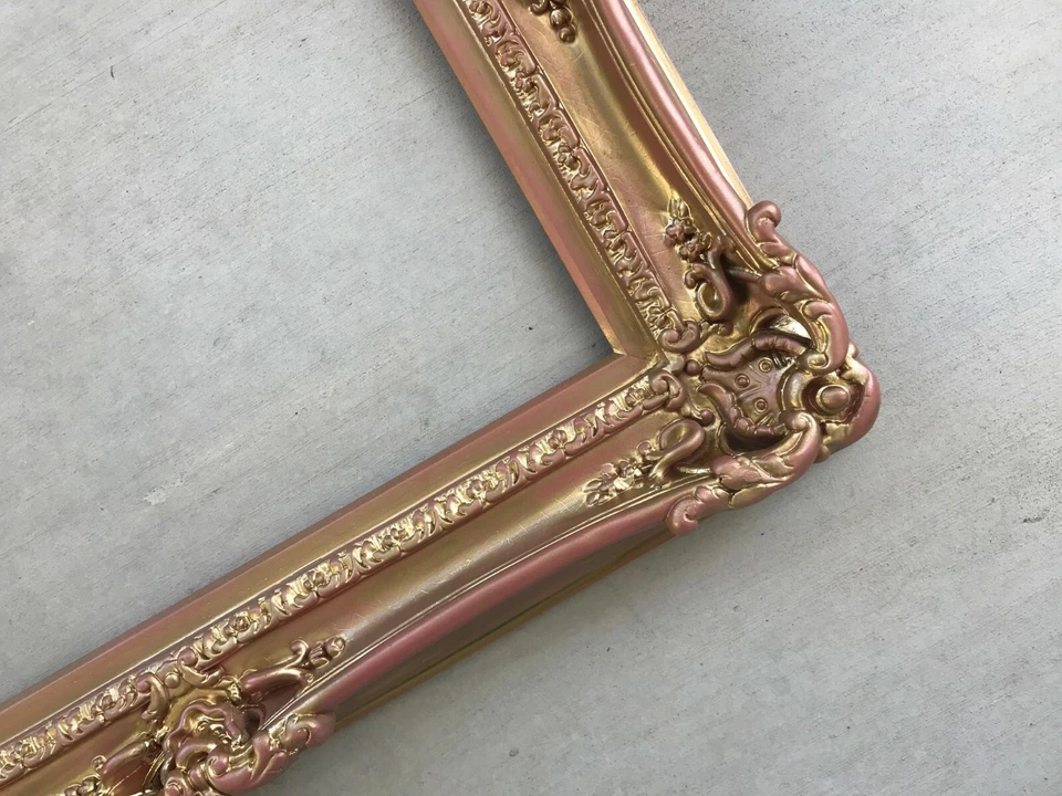 Marco de fotos oro rosa cuadros arte lienzo fotografía póster herramienta 16x20, 20x24 Foto 3 de 4