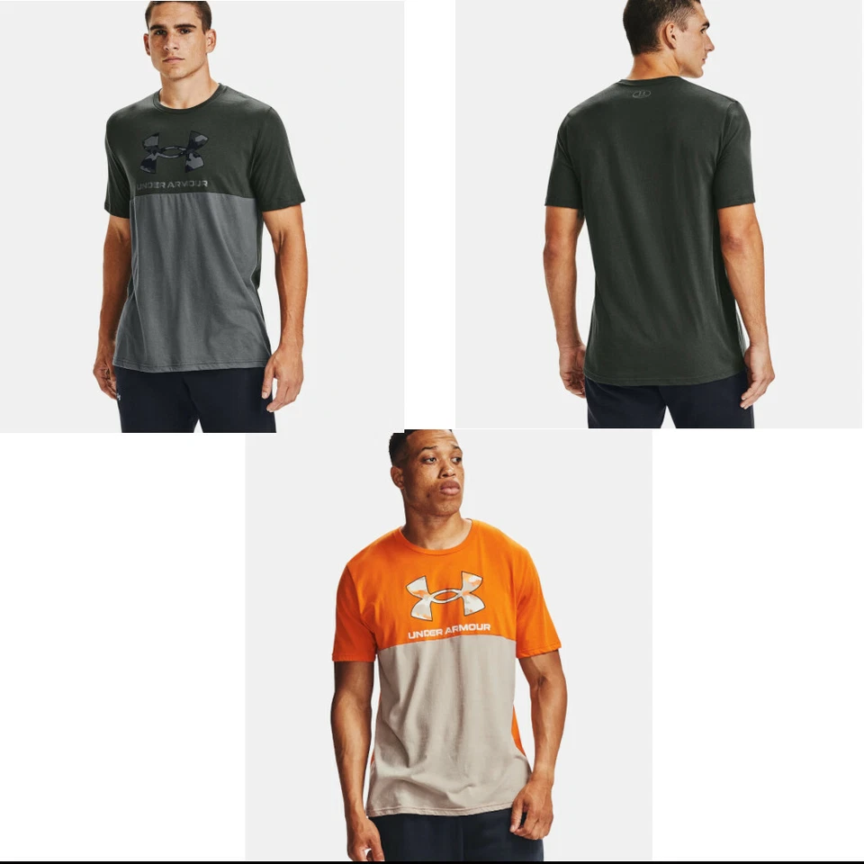 Men's UA Camo Big Logo Short Sleeve T-Shirt Camo Sport Fitness Bodybuilding  - Bild 1 von 1