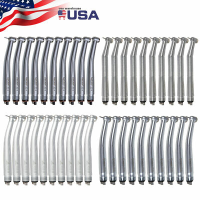 10*NSK Style Dental High/Fast Speed Air Turbine Handpiece Push 1/3 Spray 4-H HU